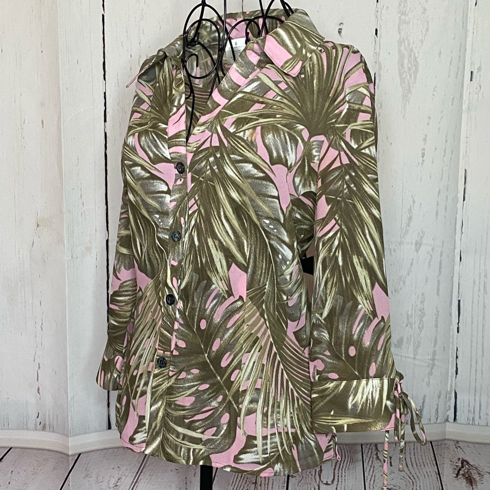 Tropical Button Down Top - image 5